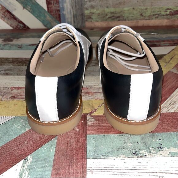 Elephantito Golfers Black & White Saddle Shoes Big Boys NWT Leather SZE 6 - Picture 8 of 11